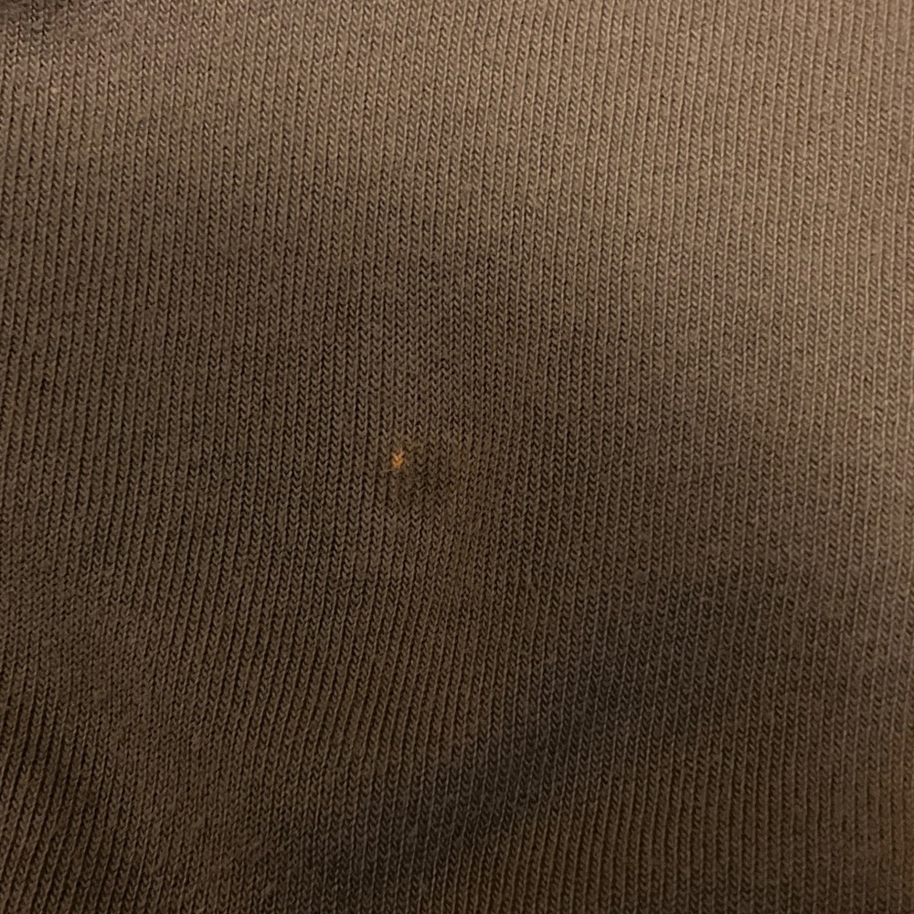 Nation Ltd Los Angeles Olive  Green V-Neck off the shoulder cotton Sweatshirt - Picture 6 of 6